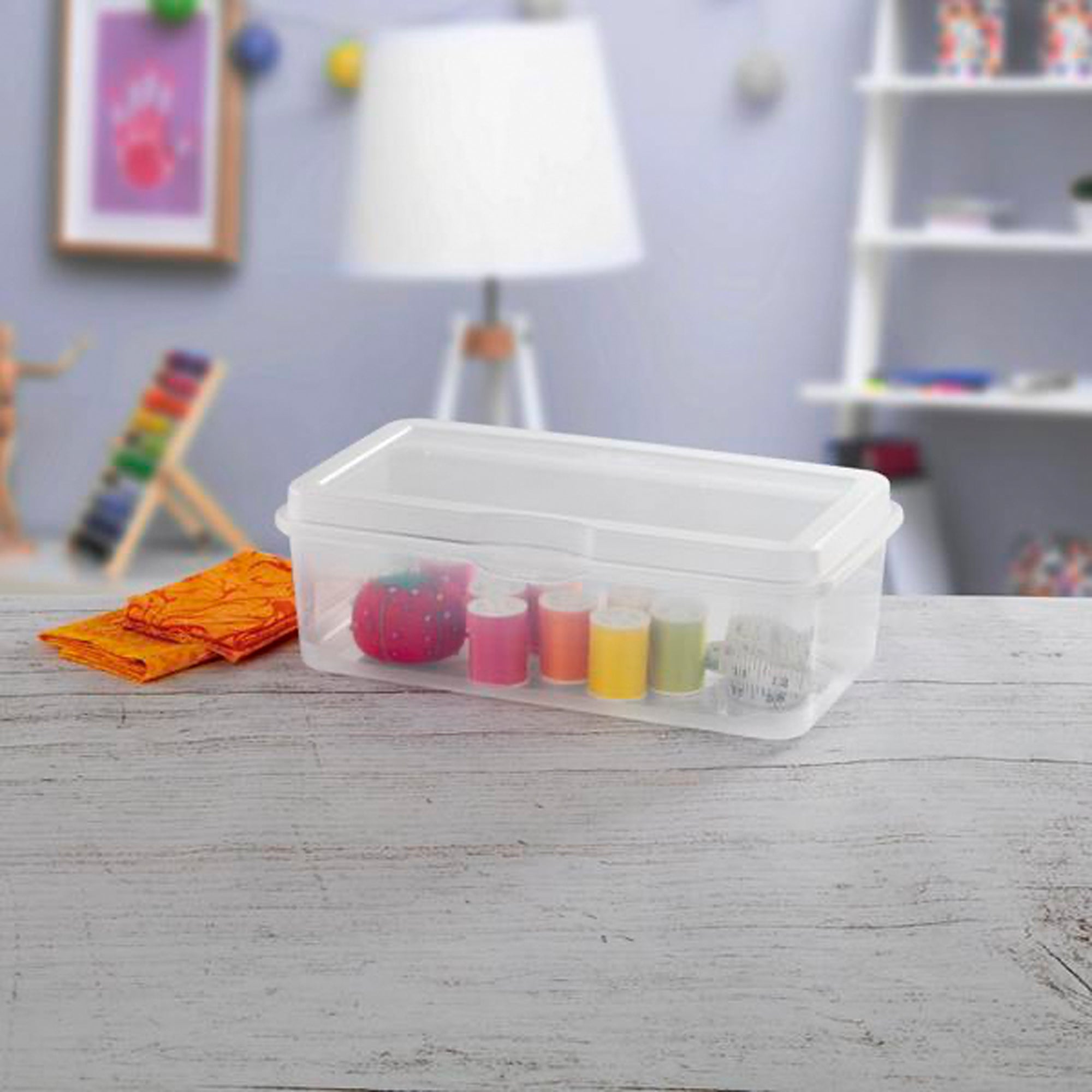 Sterilite Plastic Stacking FlipTop Latching Storage Box Container, Clear 30 Pack - VMInnovations