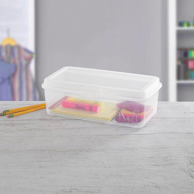 Sterilite Plastic Stacking FlipTop Latching Storage Box Container, Clear 36 Pack - VMInnovations