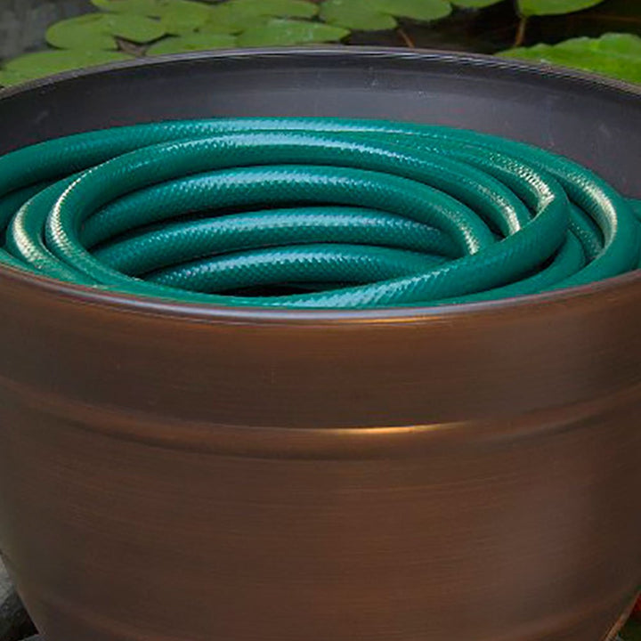 Liberty Garden Banded High Density Resin Hose Holder Pot with Drainage (4 Pack) - VMInnovations