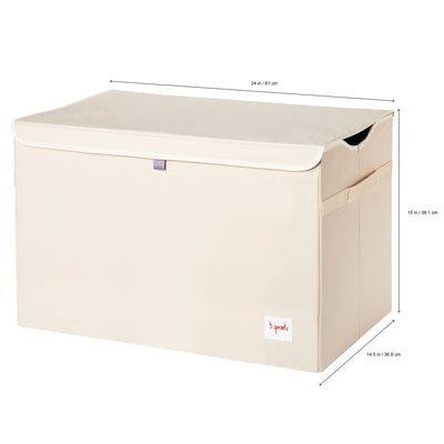 3 Sprouts UTCBEA Collapsible Toy Chest Storage Bin for Kids Playroom, Bear
