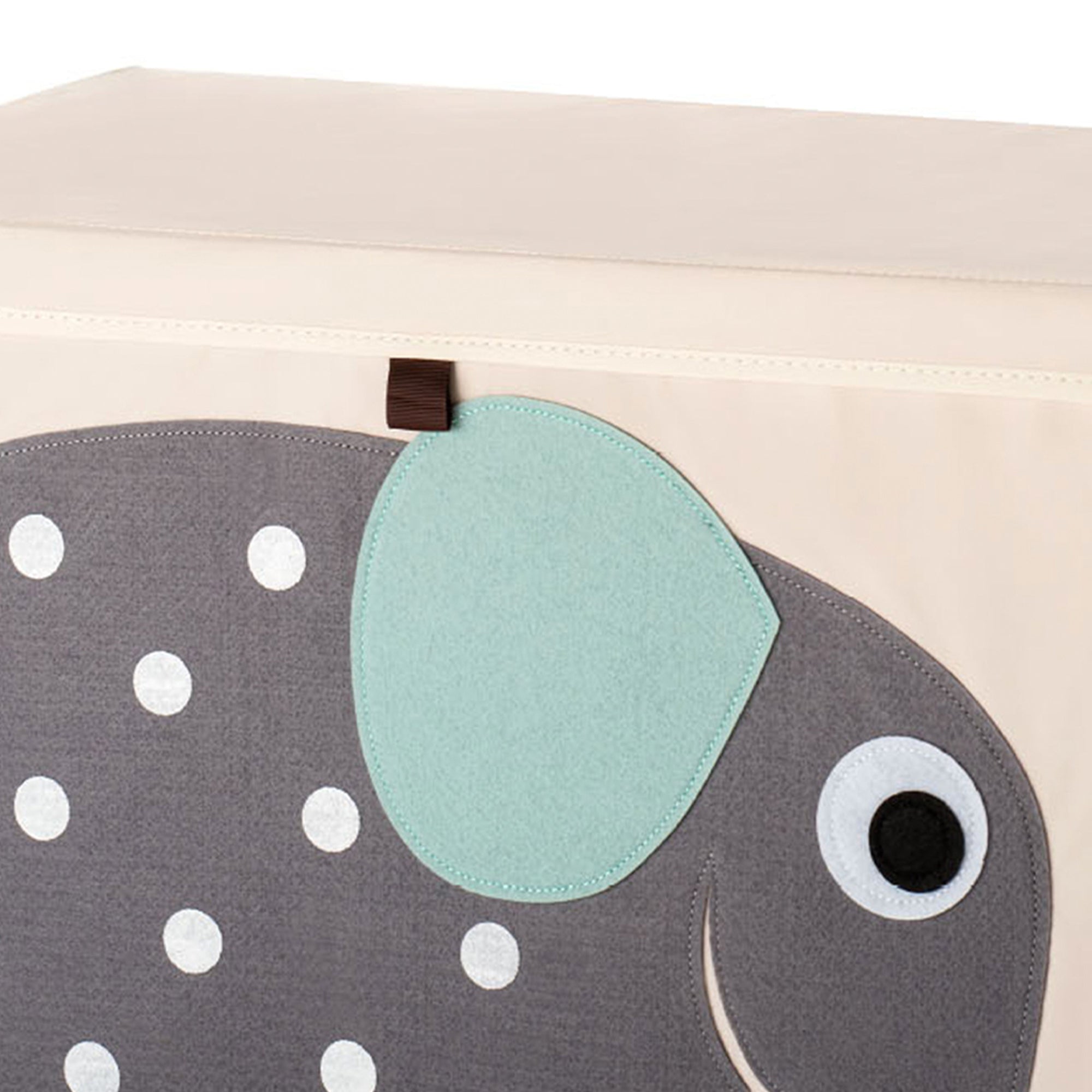 3 Sprouts UTCELE Collapsible Toy Chest Storage Bin for Kids Playroom, Elephant