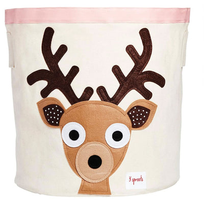 3 Sprouts Storage Bin Laundry and Toy Baskets for Baby & Kids, Deer + Dinosaur