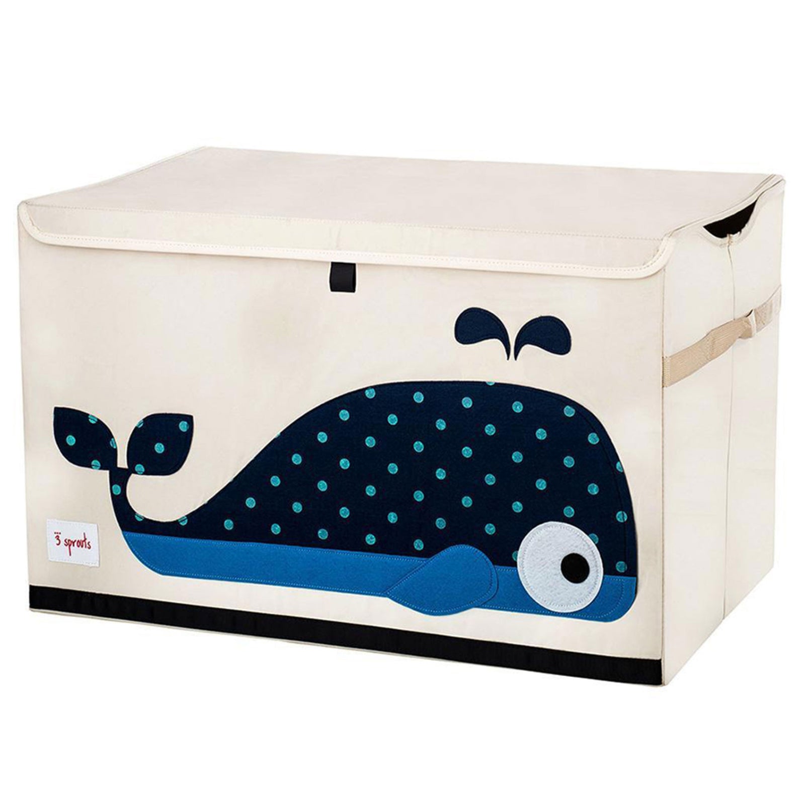 3 Sprouts UTCWHL Toy Chest Storage Bin for Kids Playroom, Whale (Open Box) - VMInnovations