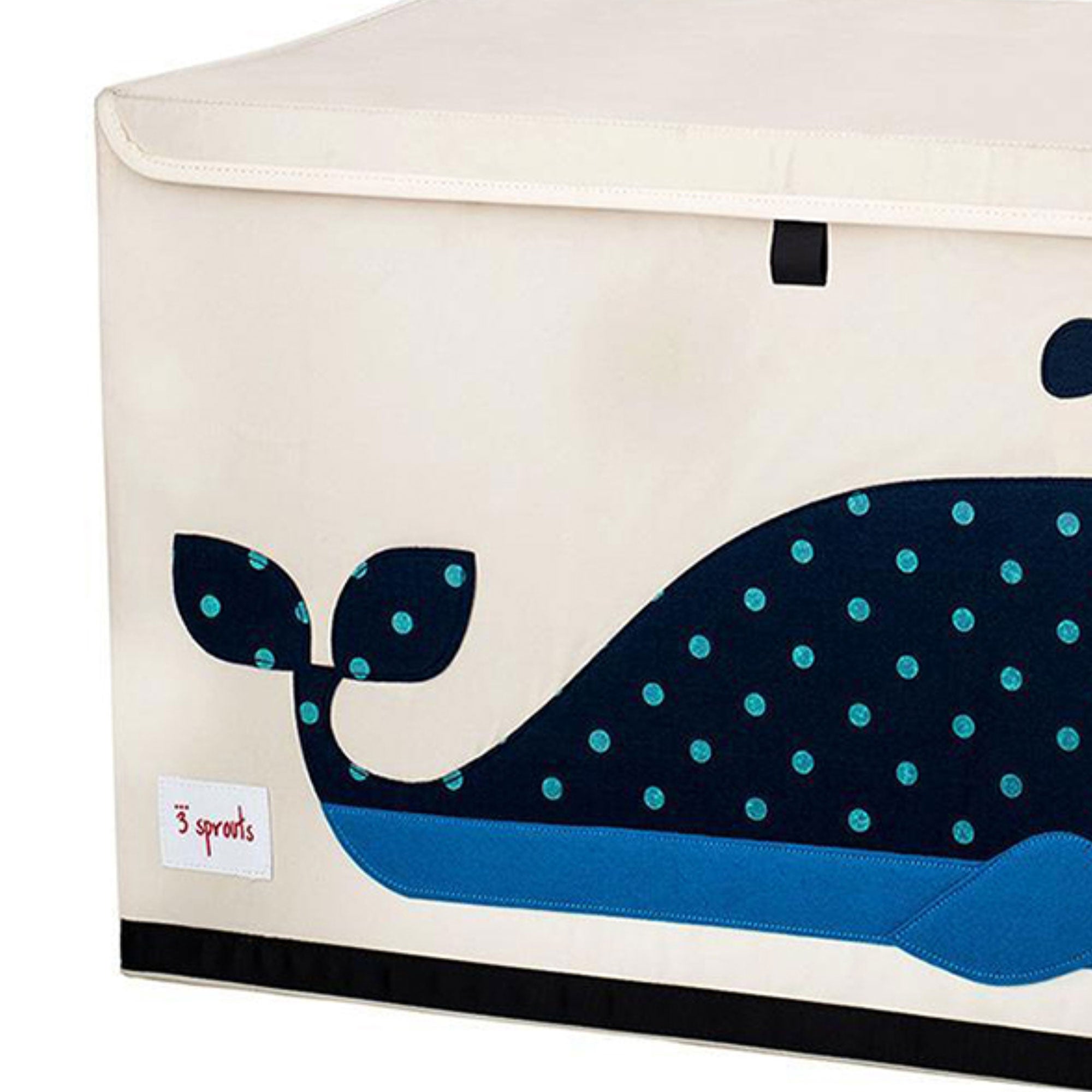 3 Sprouts UTCWHL Toy Chest Storage Bin for Kids Playroom, Whale (Open Box) - VMInnovations