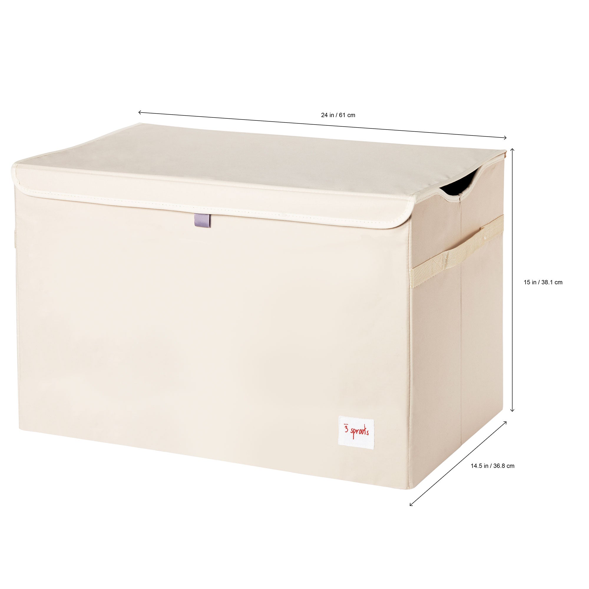 3 Sprouts UTCWHL Toy Chest Storage Bin for Kids Playroom, Whale (Open Box) - VMInnovations