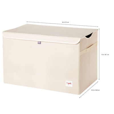 3 Sprouts UTCWHL Toy Chest Storage Bin for Kids Playroom, Whale (Open Box) - VMInnovations
