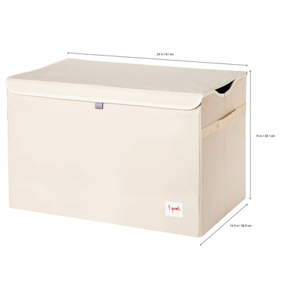 3 Sprouts UTCHIP Collapsible Toy Chest Storage Bin for Kids Playroom, Hippo