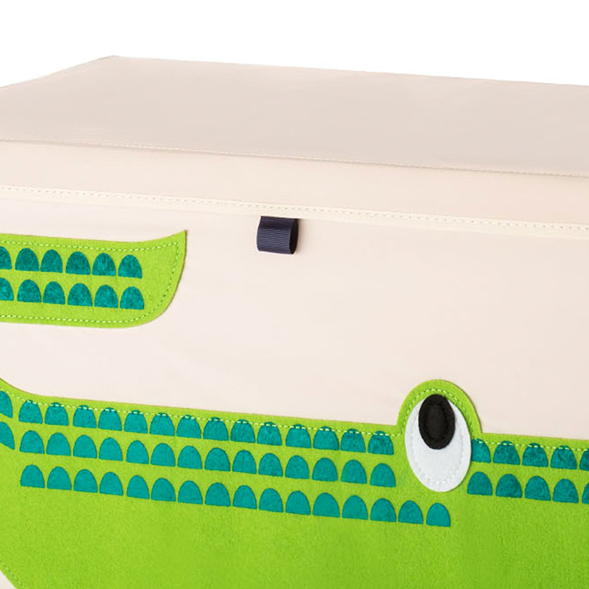 3 Sprouts UTCCRO Collapsible Toy Chest Storage Bin for Kids Playroom, Crocodile