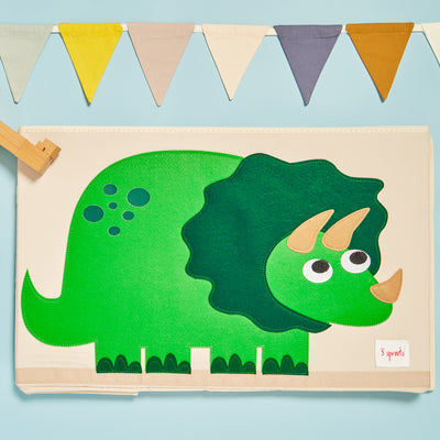 3 Sprouts UTCDIN Collapsible Toy Chest Storage Bin for Kids Playroom, Dinosaur