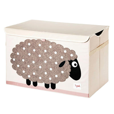 3 Sprouts UTCSHP Collapsible Toy Chest Storage Bin for Kids Playroom, Sheep