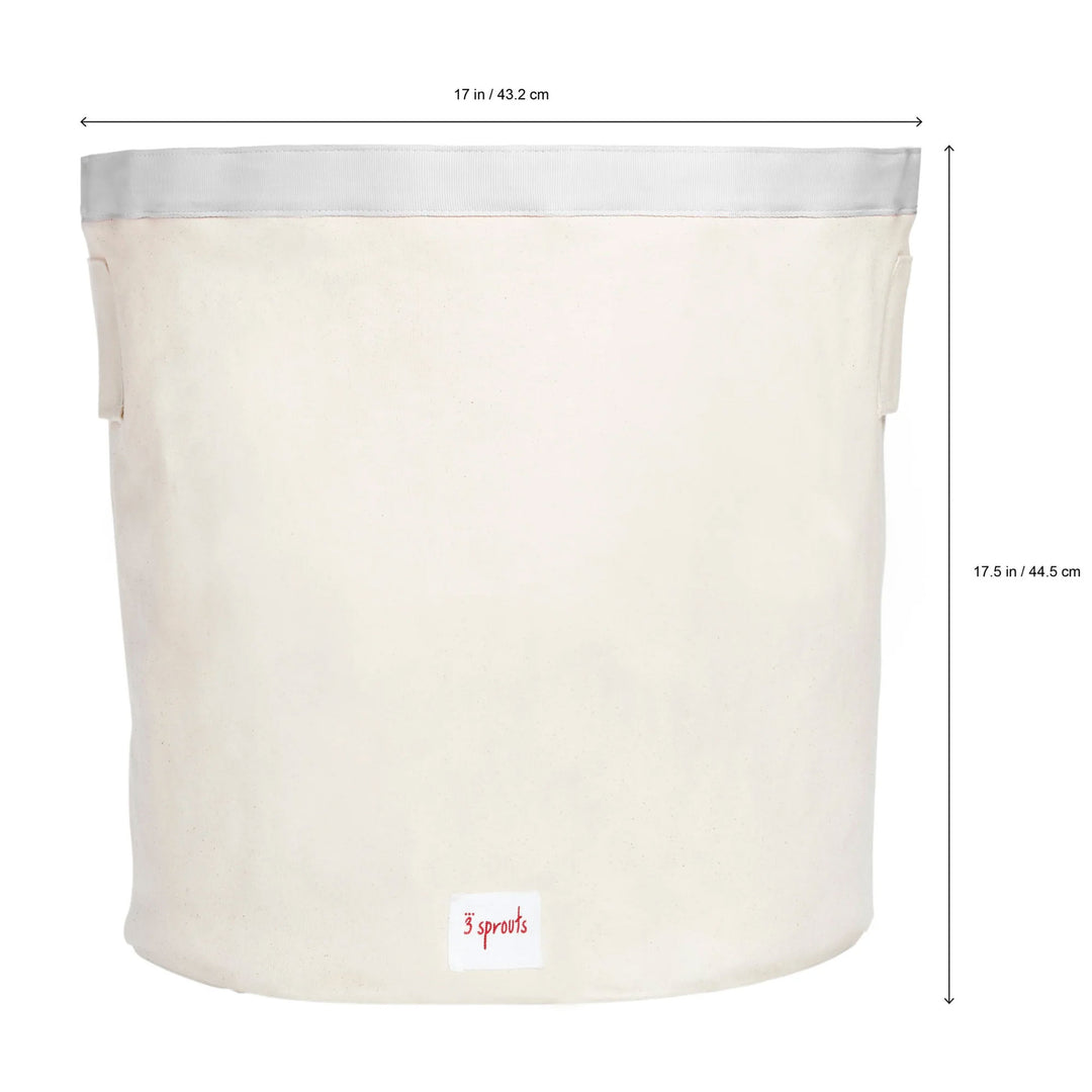 3 Sprouts Canvas Storage Bin Laundry & Toy Basket for Baby and Lion (Open Box)