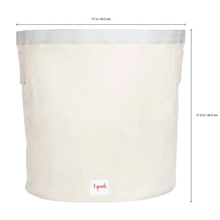 3 Sprouts Canvas Storage Bin Laundry & Toy Basket for Baby and Lion (Open Box)