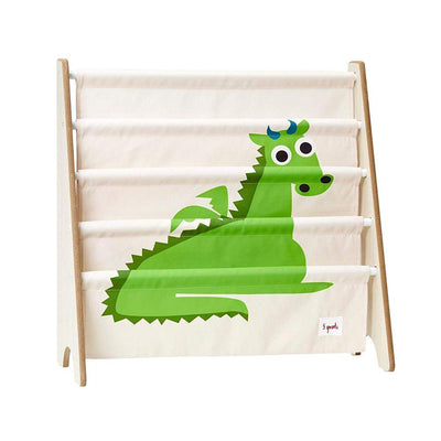 3 Sprouts Kids Foldable Cube Bins, Dragon/Unicorn & Bookcase Shelf Rack, Dragon - VMInnovations