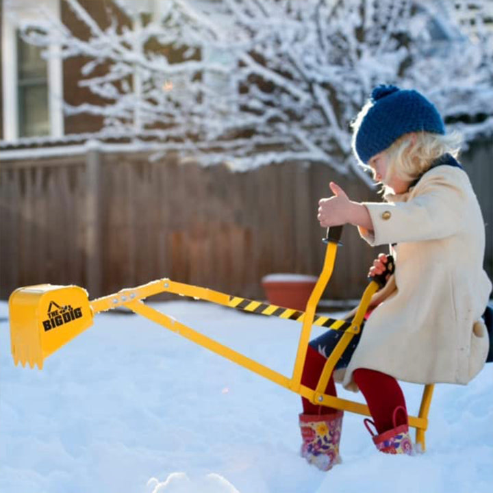 The Big Dig Sandbox Digger Excavator Crane with 360 Degree Rotation with Base