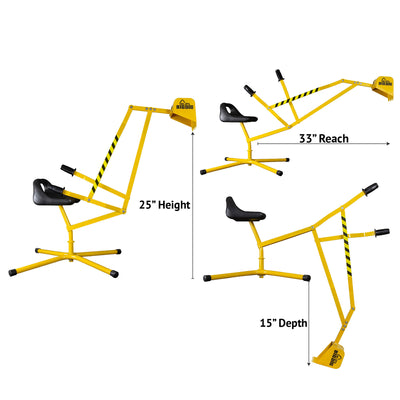 Big Dig Sandbox Excavator Crane with 360 Degree Rotation with Base (For Parts)