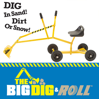 Big Dig Rolling Digger Excavator Crane with 360 Degree Rotation Base (Open Box) - VMInnovations
