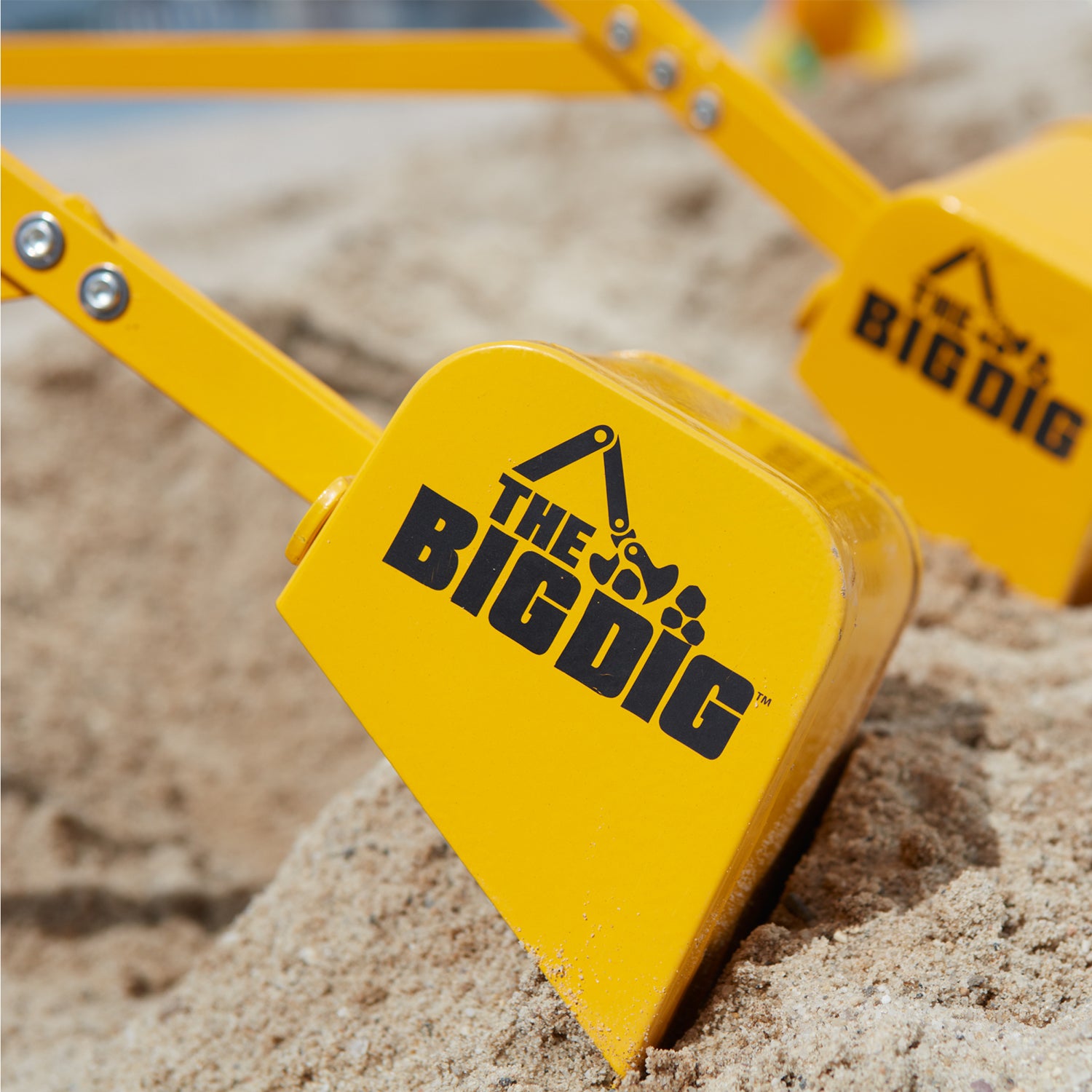 Big Dig Rolling Sandbox Digger Excavator Crane w/ 360 Rotation Base (2 Pack) - VMInnovations