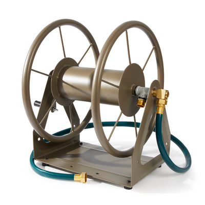 Liberty Garden Versatile Wall/Floor Mounted Home Outside Water Hose Reel (Used)