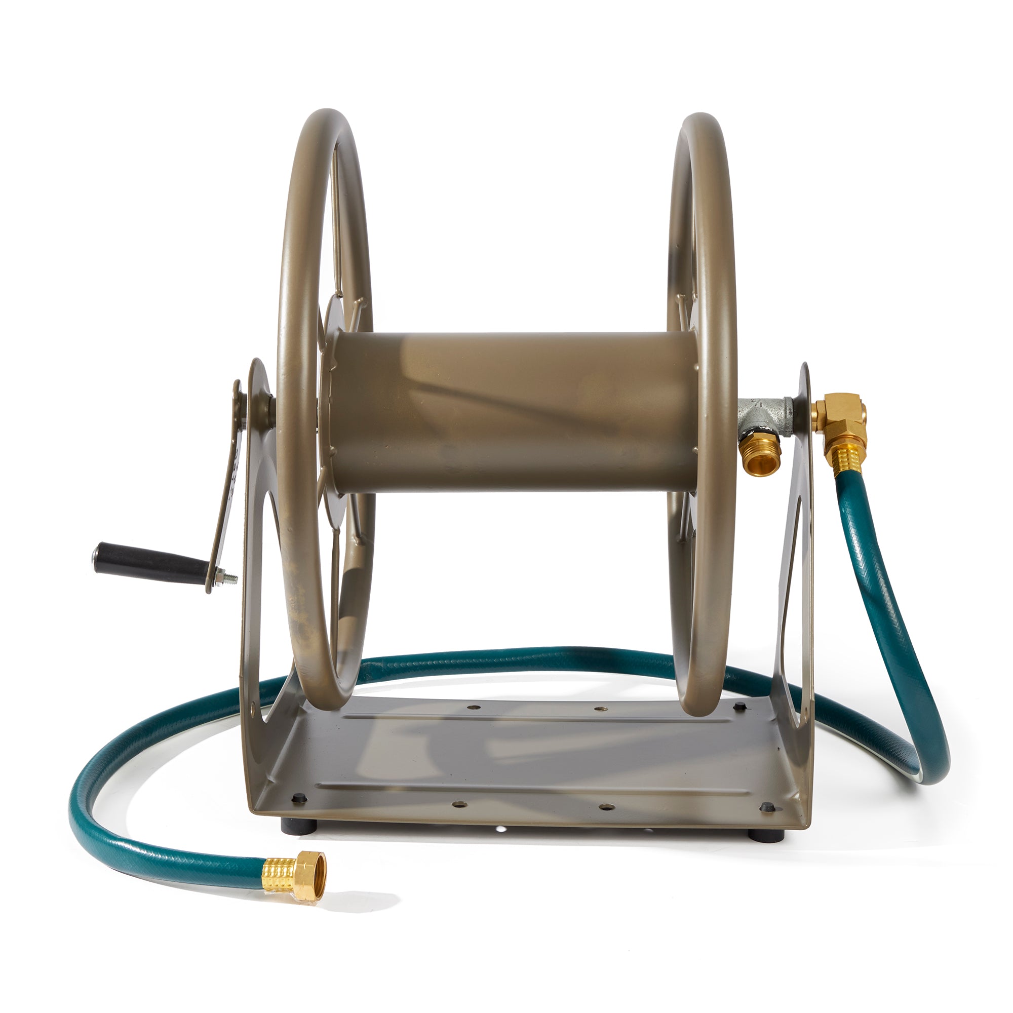 Liberty Garden Versatile Wall/Floor Mounted Home Outside Water Hose Reel (Used)