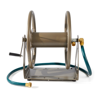 Liberty Garden Versatile Wall/Floor Mounted Home Outside Water Hose Reel (Used)