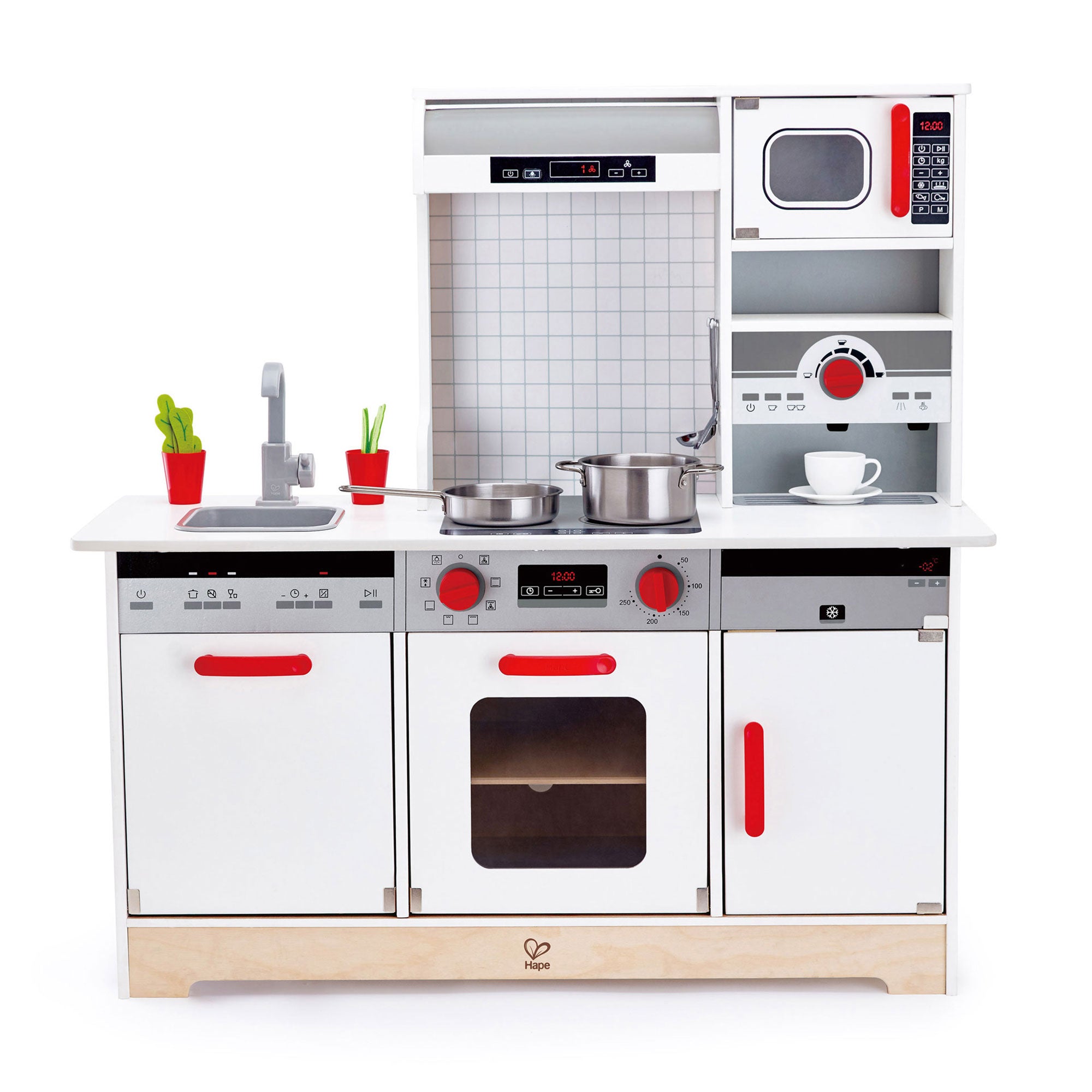 Hape All In 1 Kids Pretend Play Kitchen Set with 10 Accessories (For Parts)