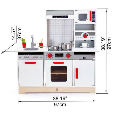 Hape All In 1 Kids Pretend Play Kitchen Set with 10 Accessories (For Parts)