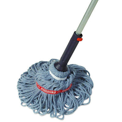 Rubbermaid 1809375 Self-Wringing Ratchet Blended Yarn Twist Mop with Handle