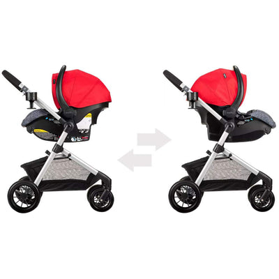Evenflo Pivot Baby Stroller & Safemax Infant Car Seat Travel System, Red (Used)