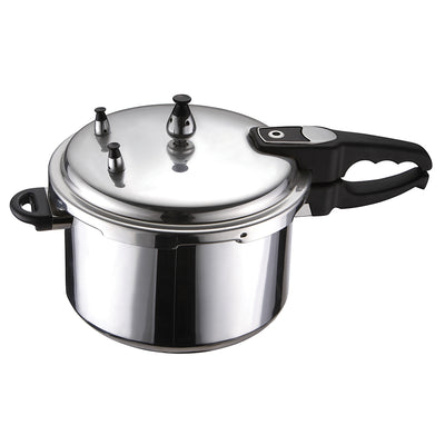 Brentwood 9.5 Quart Pressure Cooker with 3 Safety Valves, Aluminum (Open Box)