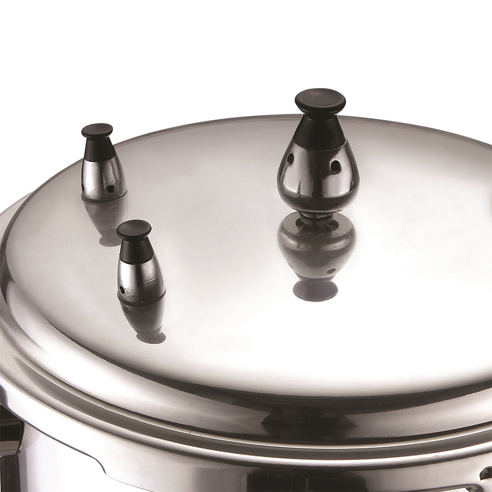 Brentwood 9.5 Quart Pressure Cooker with 3 Safety Valves, Aluminum (Used)