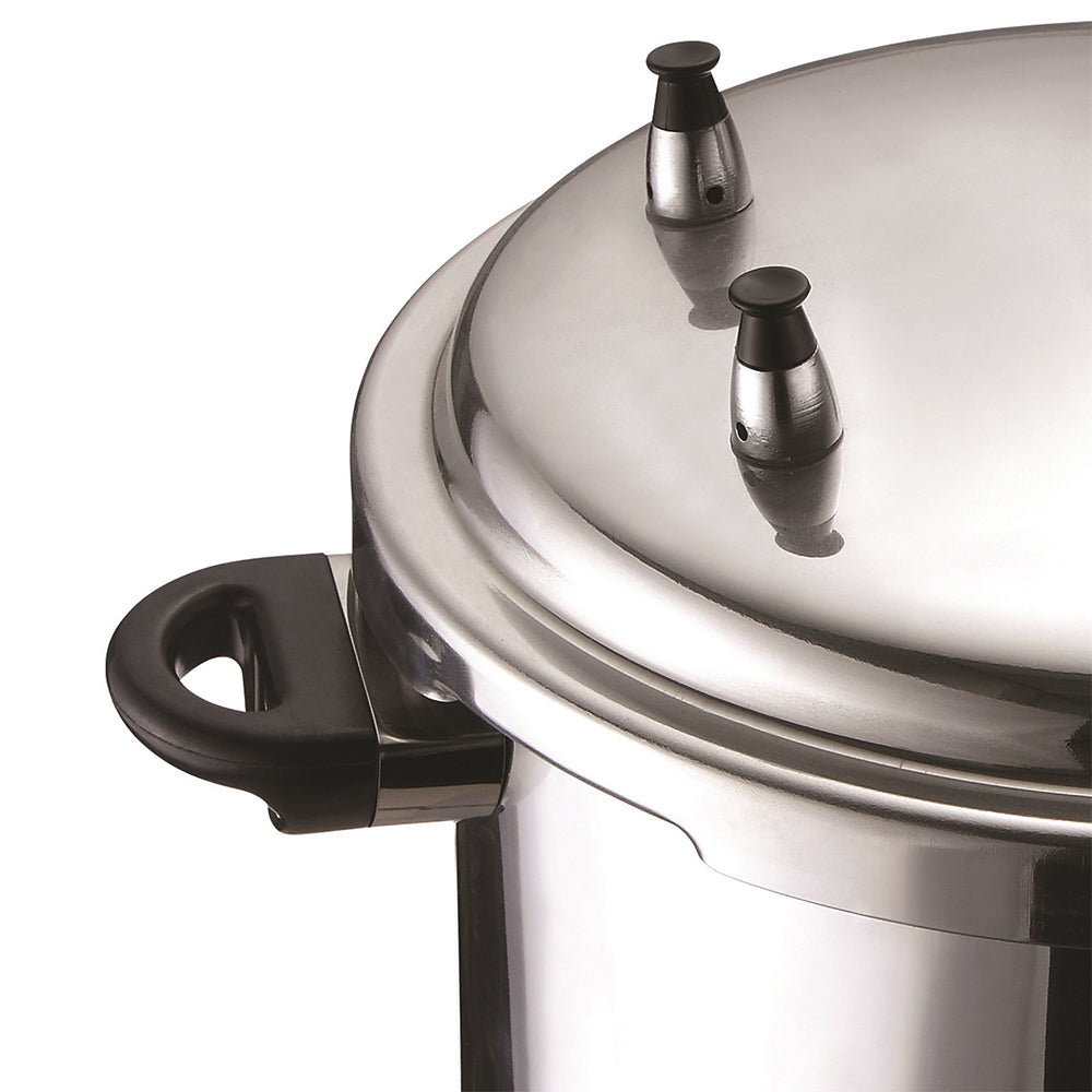Brentwood 9.5 Quart Pressure Cooker with 3 Safety Valves, Aluminum (Used)