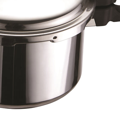 Brentwood 9.5 Quart Pressure Cooker with 3 Safety Valves, Aluminum (Used)