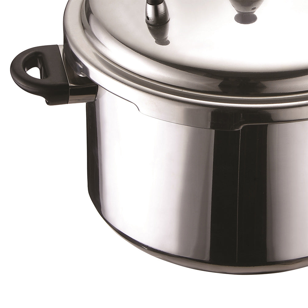 Brentwood 9.5 Quart Pressure Cooker with 3 Safety Valves, Aluminum (Used)