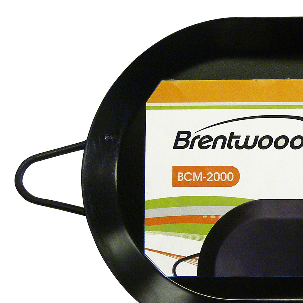 Brentwood 18 inch Carbon Steel Non-Stick Double Burner Comal Griddle (Used)