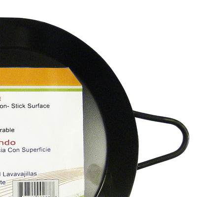 Brentwood 18 inch Carbon Steel Non-Stick Double Burner Comal Griddle, Black