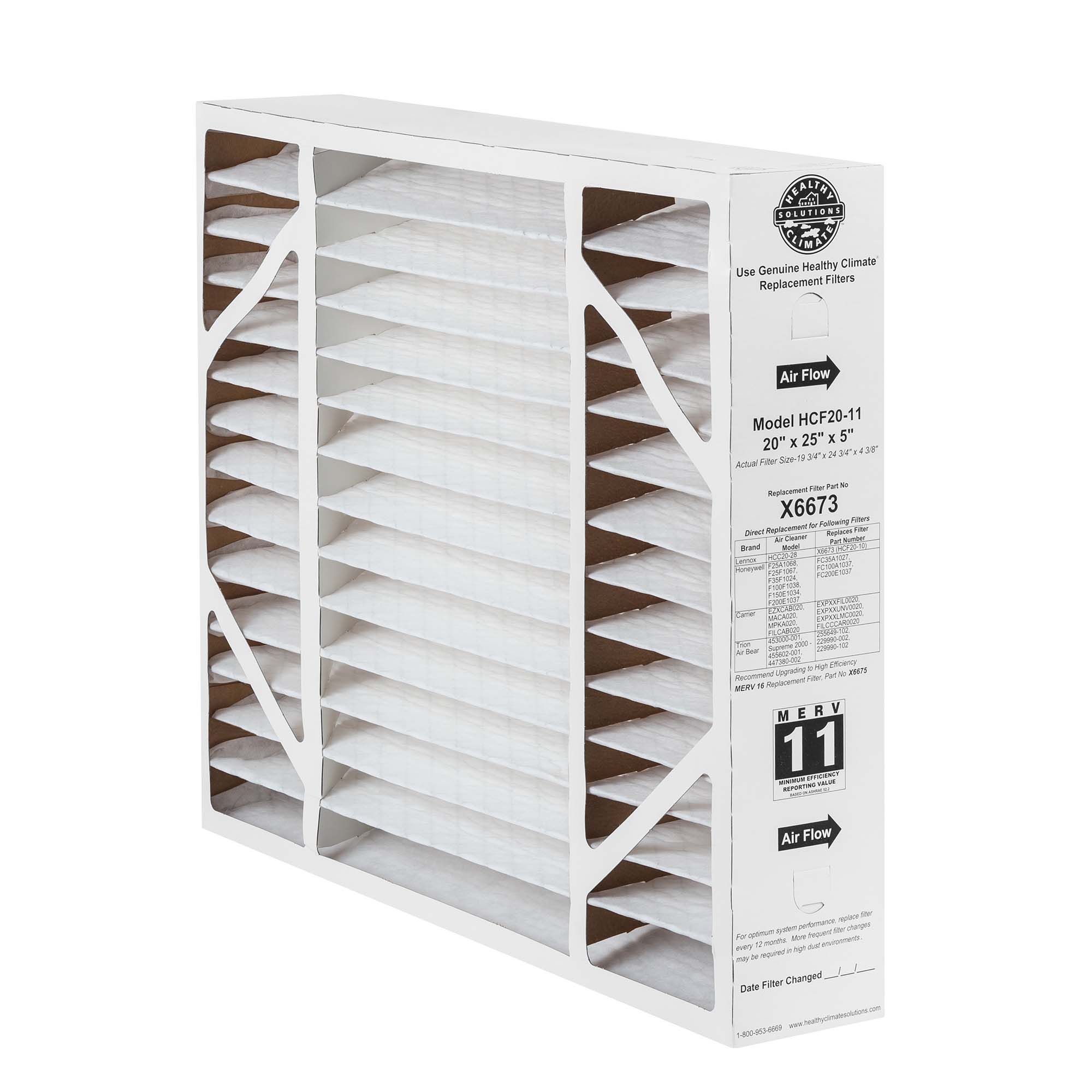 Lennox X0585 Honeywell Healthy Climate 20x20x5" MERV 11 Media Filter Replacement