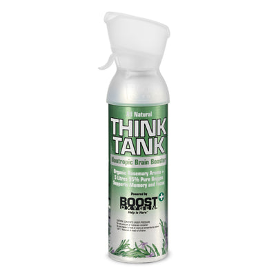 Boost Oxygen Think Tank Natural Portable 5 Liter Pure Canned Oxygen, Rosemary