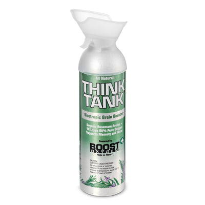 Boost Oxygen Think Tank Natural Portable 10 L Canned Oxygen, Rosemary (2 Pack) - VMInnovations
