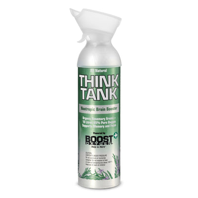 Boost Oxygen Think Tank Natural Portable 10 L Canned Oxygen, Rosemary (2 Pack) - VMInnovations