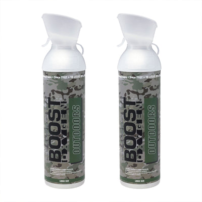 Boost Oxygen Outdoors Natural Portable 10 L Pure Canned Oxygen Canister (2 Pack)