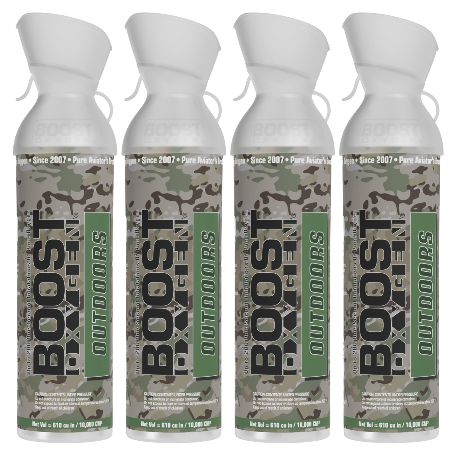 Boost Oxygen Large OUTDOORS Natural Aroma 10 Liter Canister for Support, 4 Pack - VMInnovations