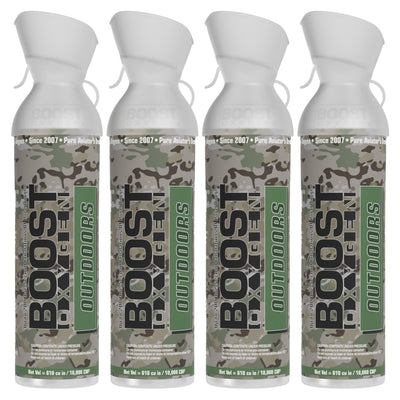 Boost Oxygen Large OUTDOORS Natural Aroma 10 Liter Canister for Support, 4 Pack - VMInnovations