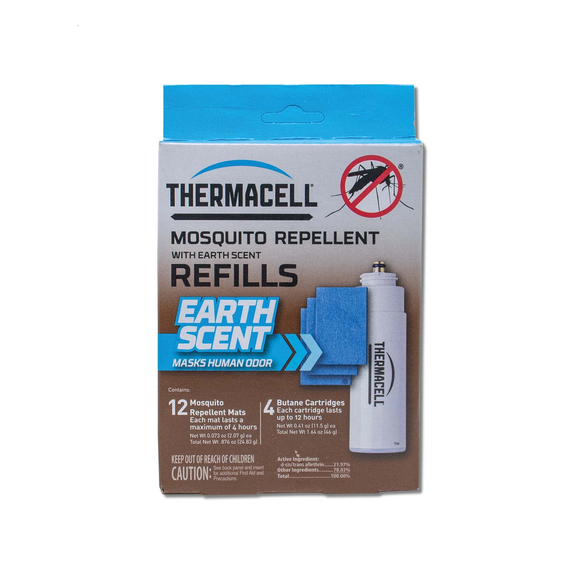 Thermacell E-4 Mosquito Repellent Refills w/12 Mats & 4 Fuel Cartridges (2 Pack)