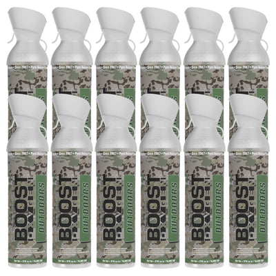 Boost Oxygen Large OUTDOORS Natural Aroma 10 Liter Canister for Support, 12 Pack - VMInnovations