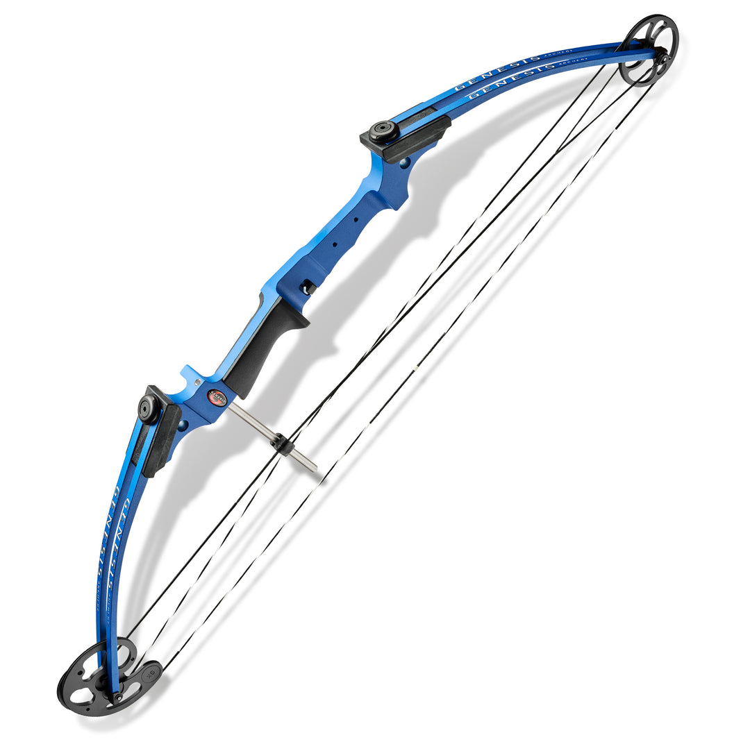 Genesis Original Archery Compound Bow, Left Handed, Blue (Open Box)