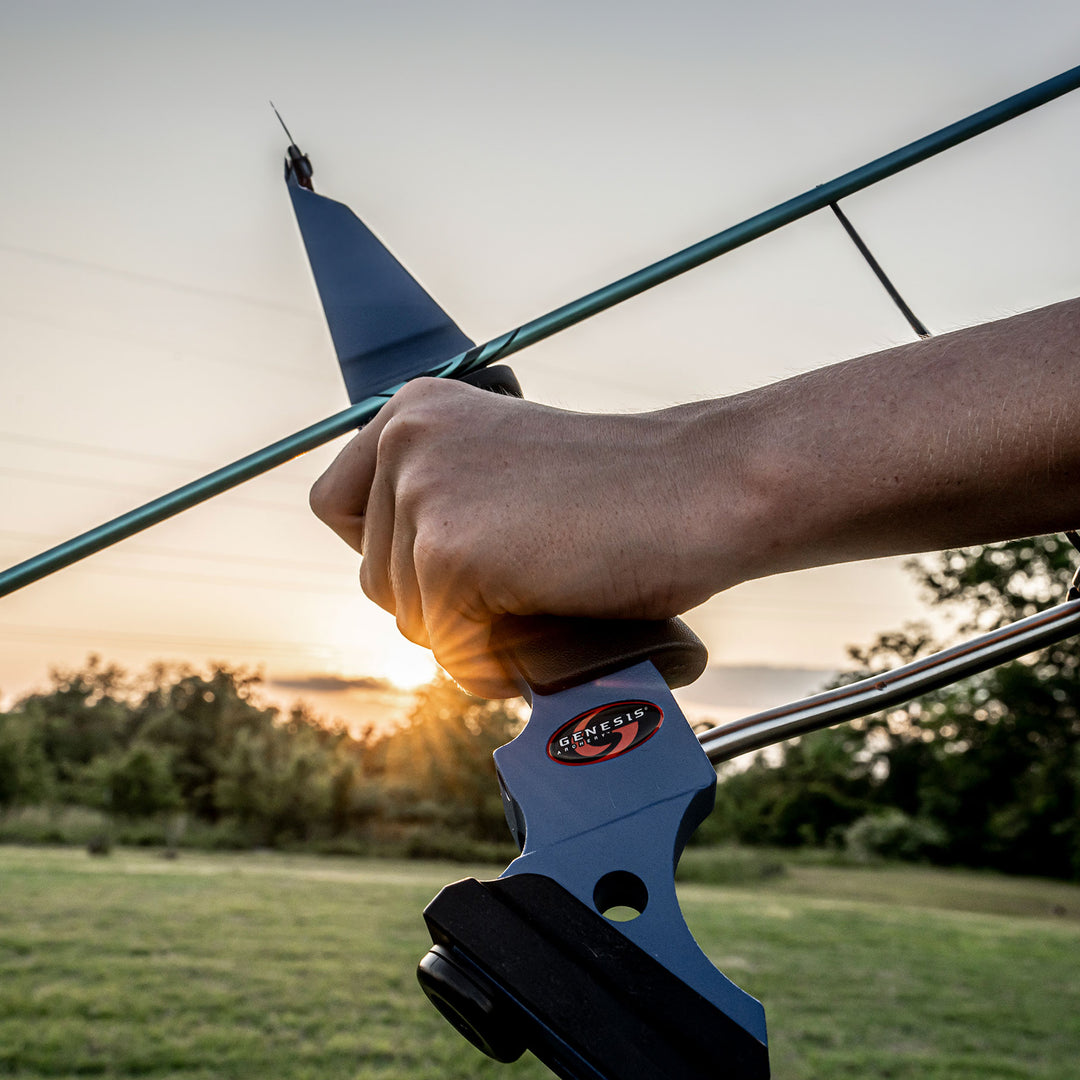 Genesis Original Archery Compound Bow, Right Handed, Blue  (Open Box)