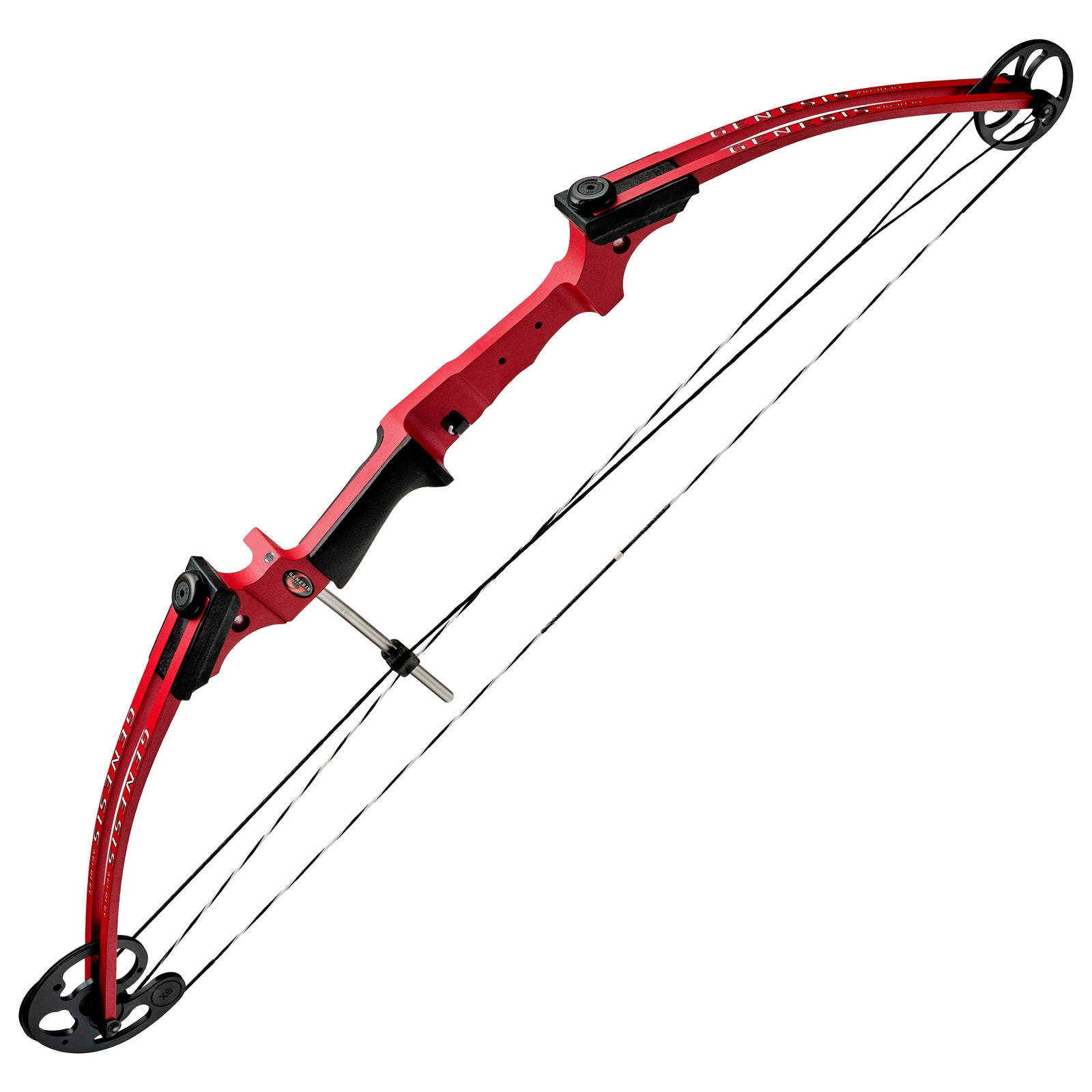 Genesis Original Archery Compound Bow, Adjustable Size, Draw Hand-Right, Red - VMInnovations
