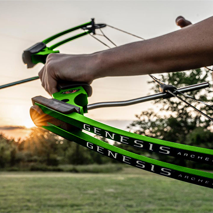 Genesis Archery Compound Bow Adjustable Sizing for Left Handed, Green (2 Pack)