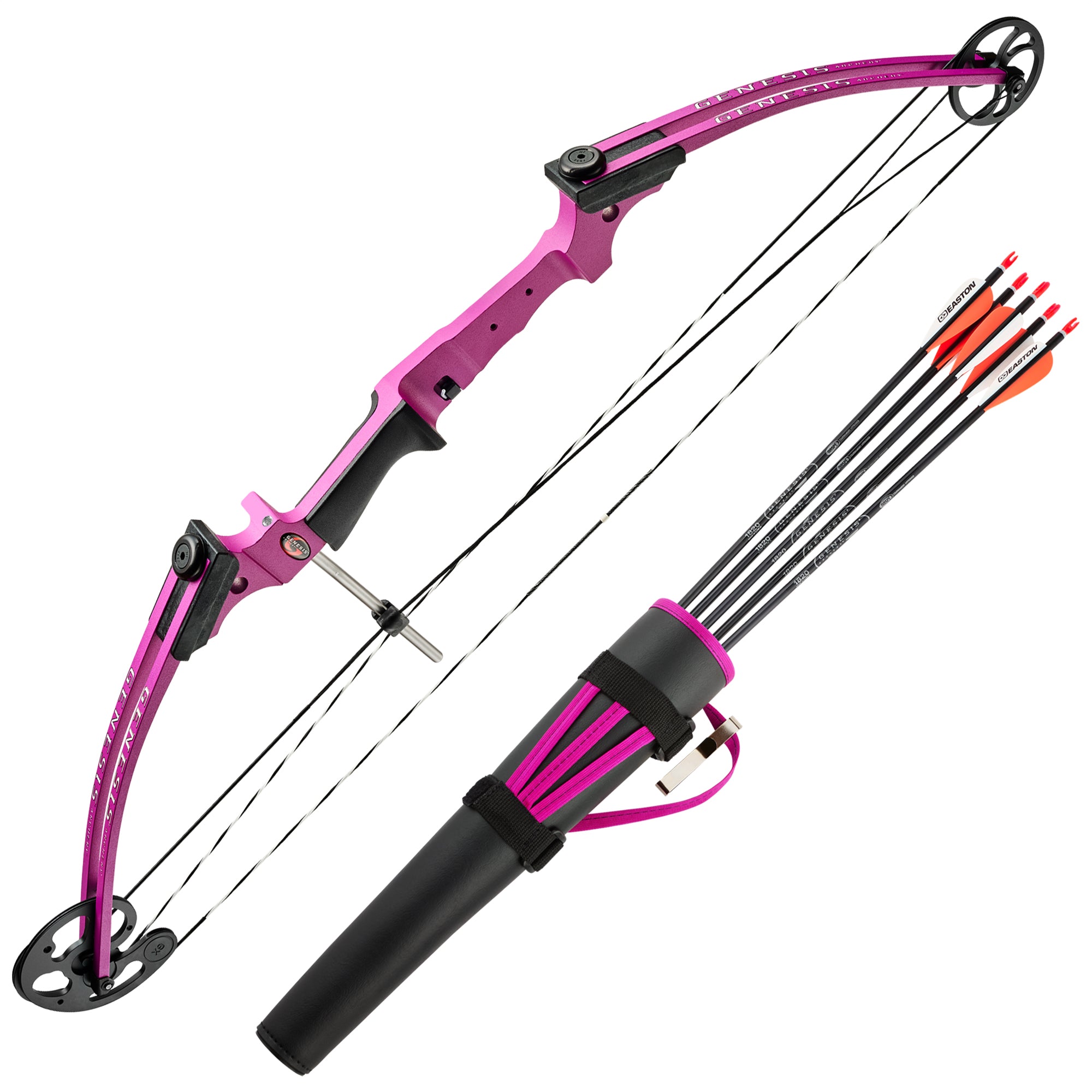 Genesis Archery Purple Original Target Practice Bow Kit, Right Handed (Used)