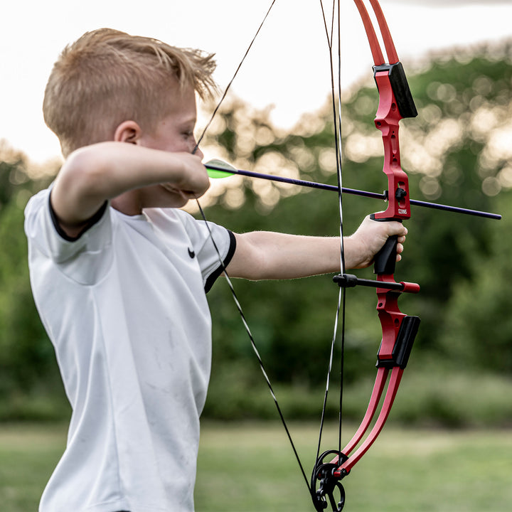 Genesis Mini, Youth Compound Bow & Arrow Kit with Quiver, Draw Hand-Right, Pink